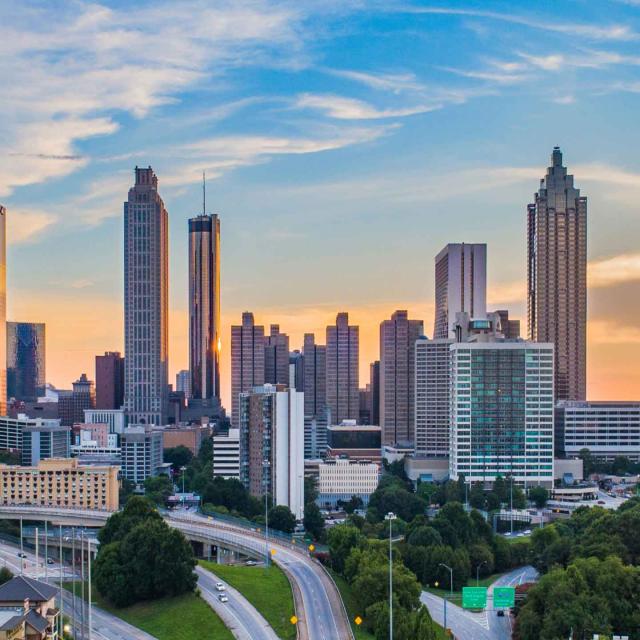 Aerial view of Atlanta