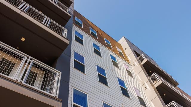 Multifamily building against the sky