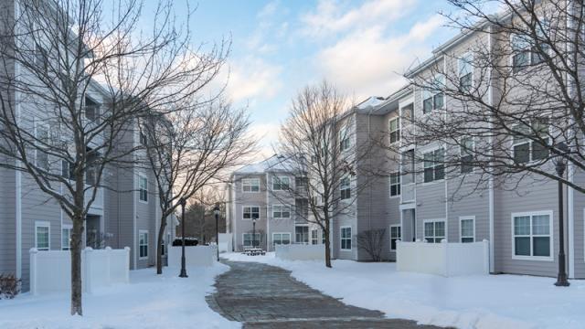 Apartment community in winter