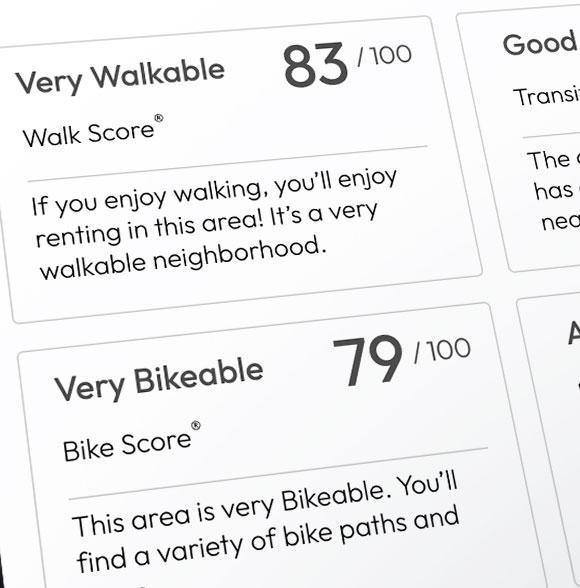 Walking and transit
